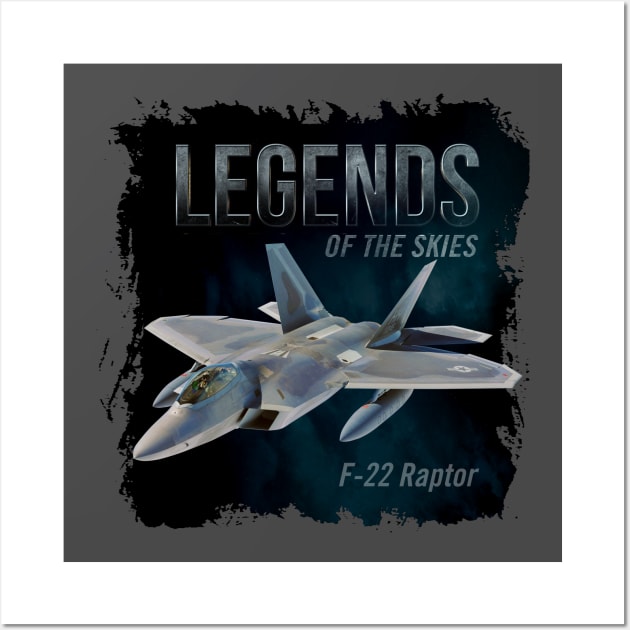 F-22 Raptor Wall Art by Spyinthesky